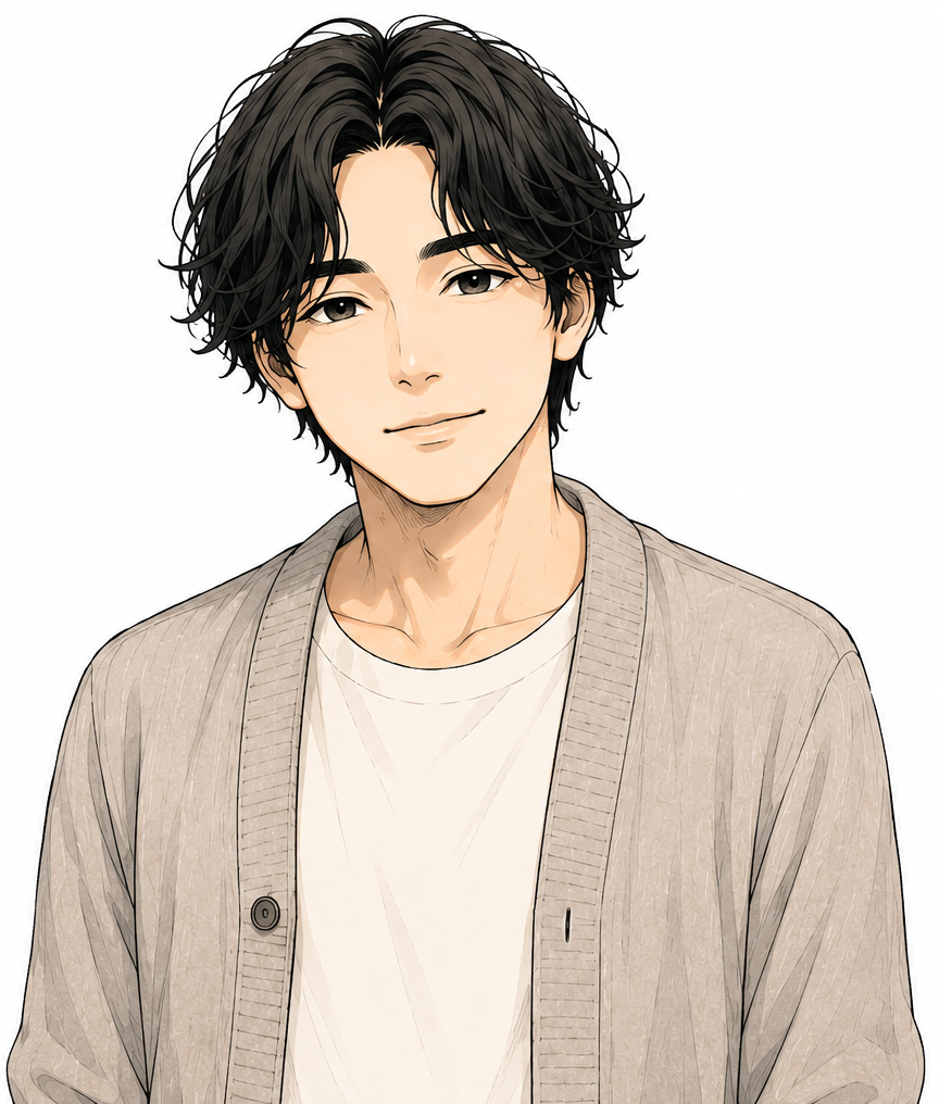 講師オキハルのイラスト